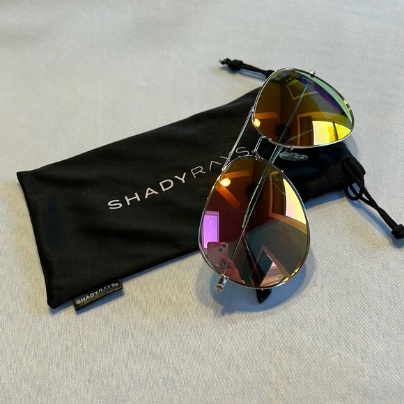 Shady Rays Accessories - Shady Rays Aviator sunglasses.  Excellent condition.  Comes with bag shown.